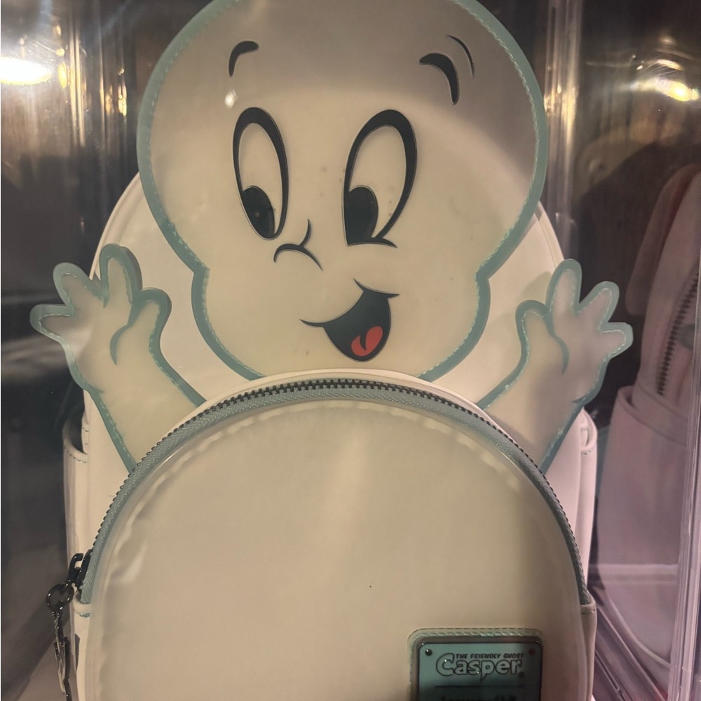 Loungefly White and Blue Casper Backpack
